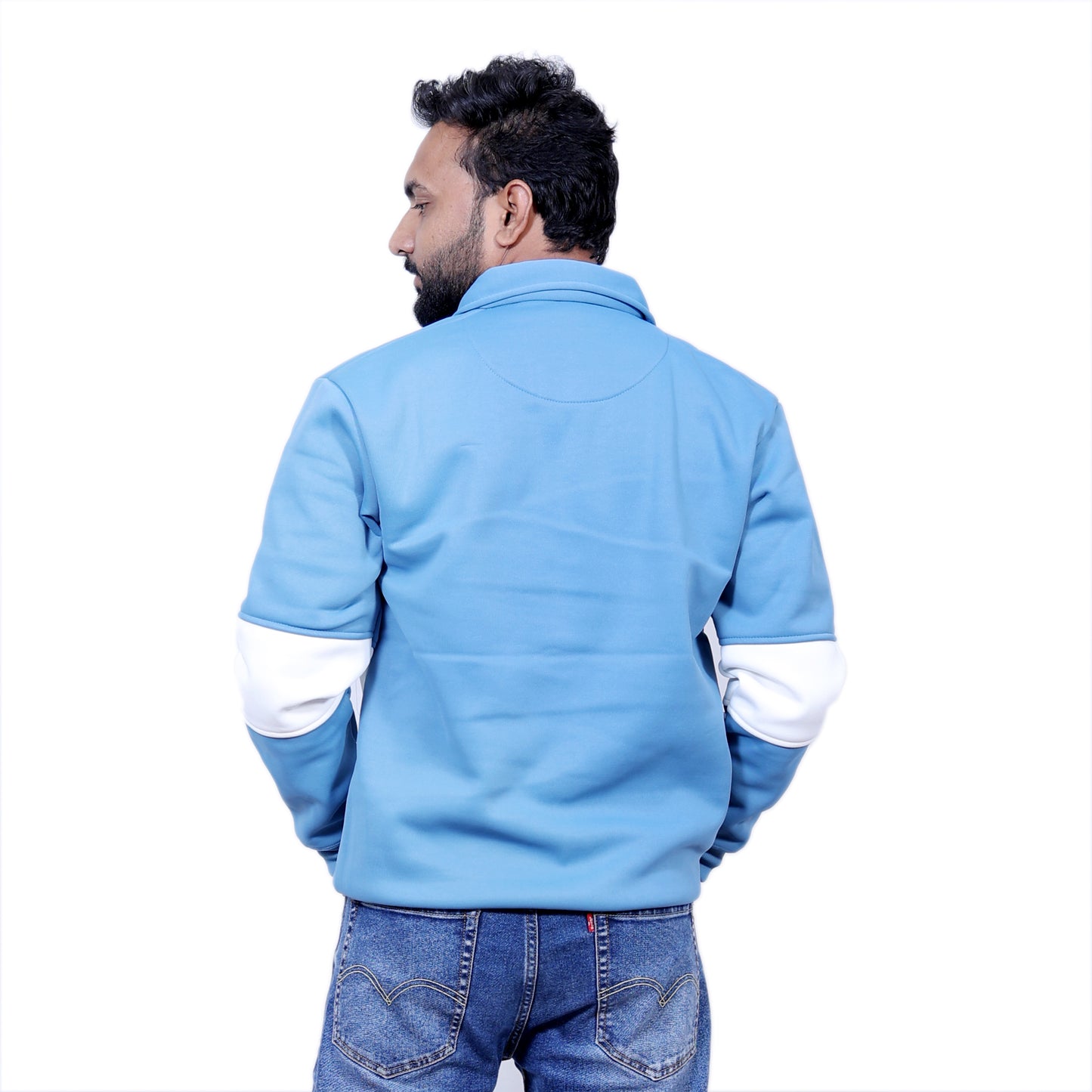 Polo Classy Chained Hoodie (Blue&White)