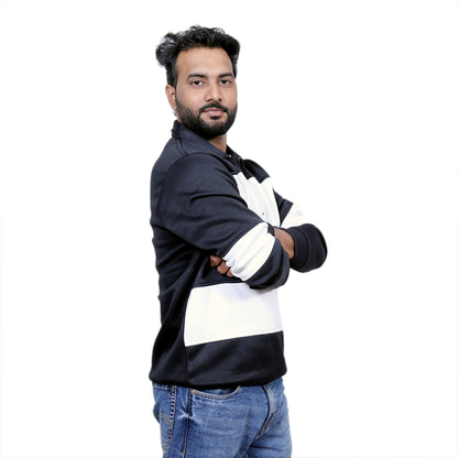 Polo Classy Chained Hoodie (Black&White)