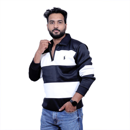 Polo Classy Chained Hoodie (Black&White)