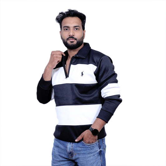 Polo Classy Chained Hoodie (Black&White)