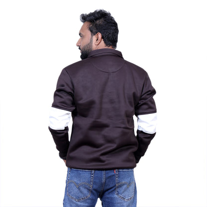 Polo Classy Chained Hoodie (Brown&White)