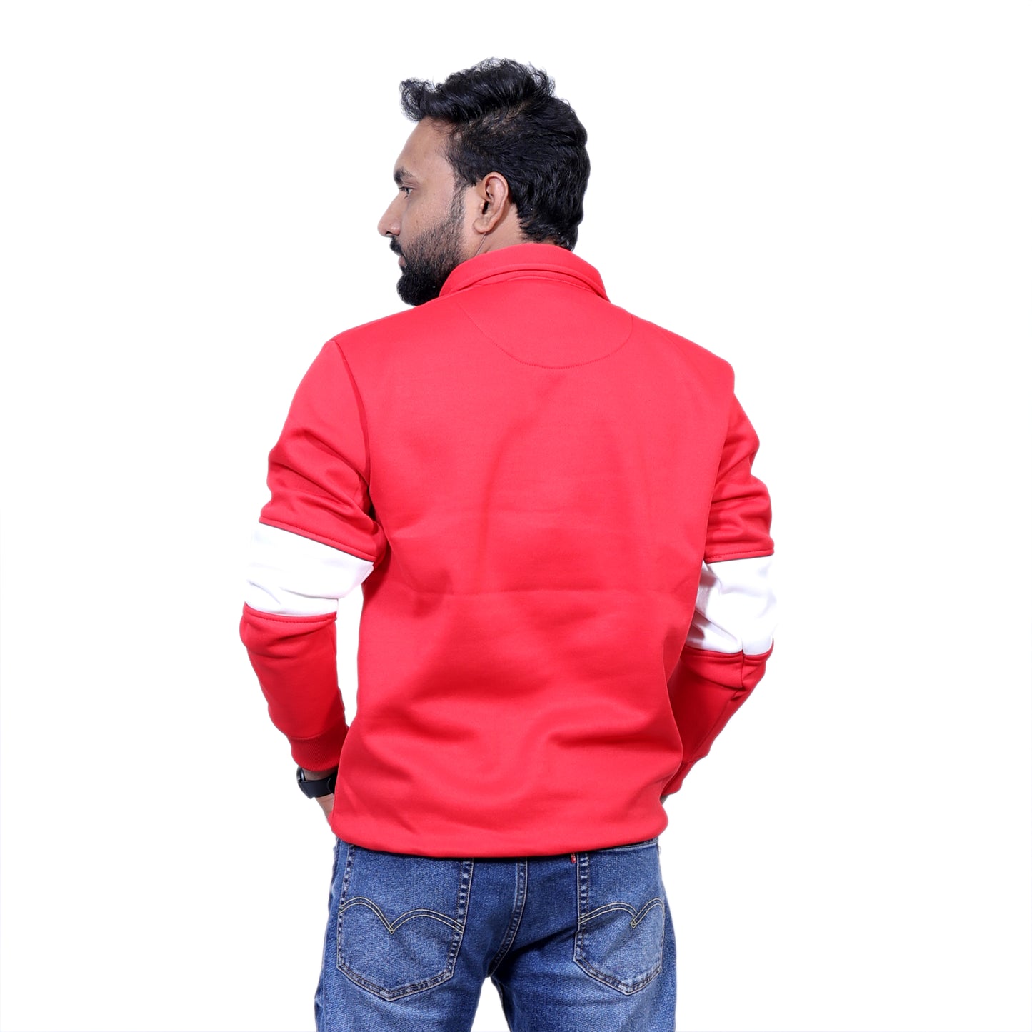 Polo Classy Chained Hoodie (Red&White)