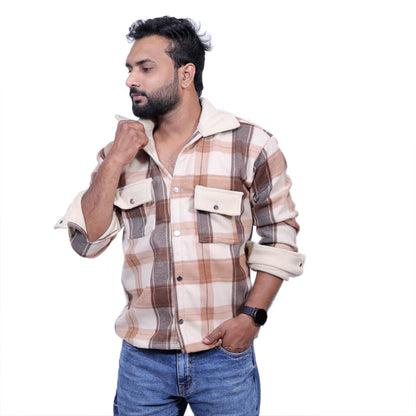 H&M Overwear Long sleeved check shirt