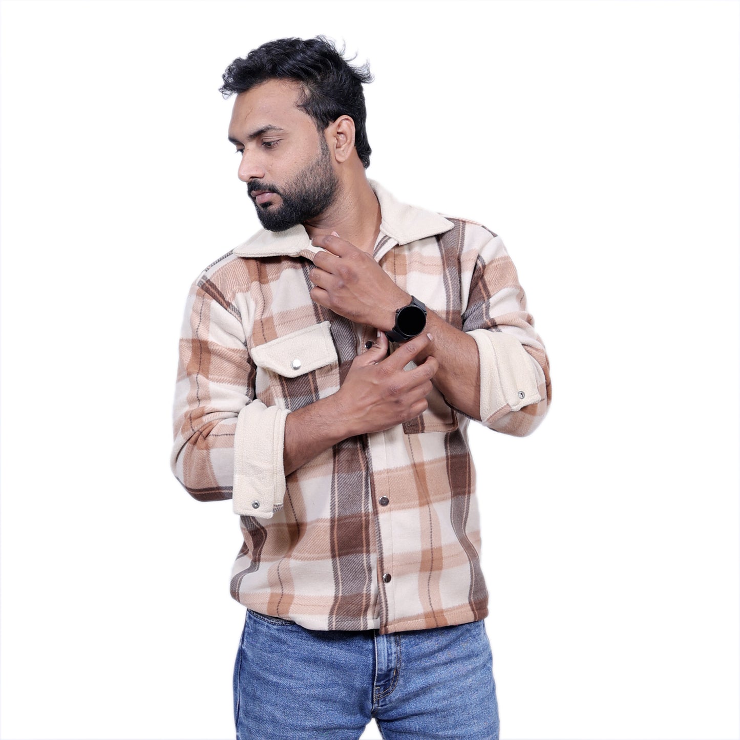 H&M Overwear Long sleeved check shirt