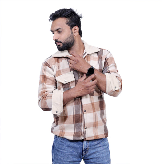 H&M Overwear Long sleeved check shirt