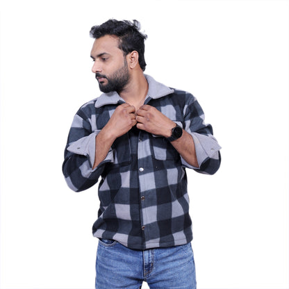 H&M Overwear Long sleeved check shirt