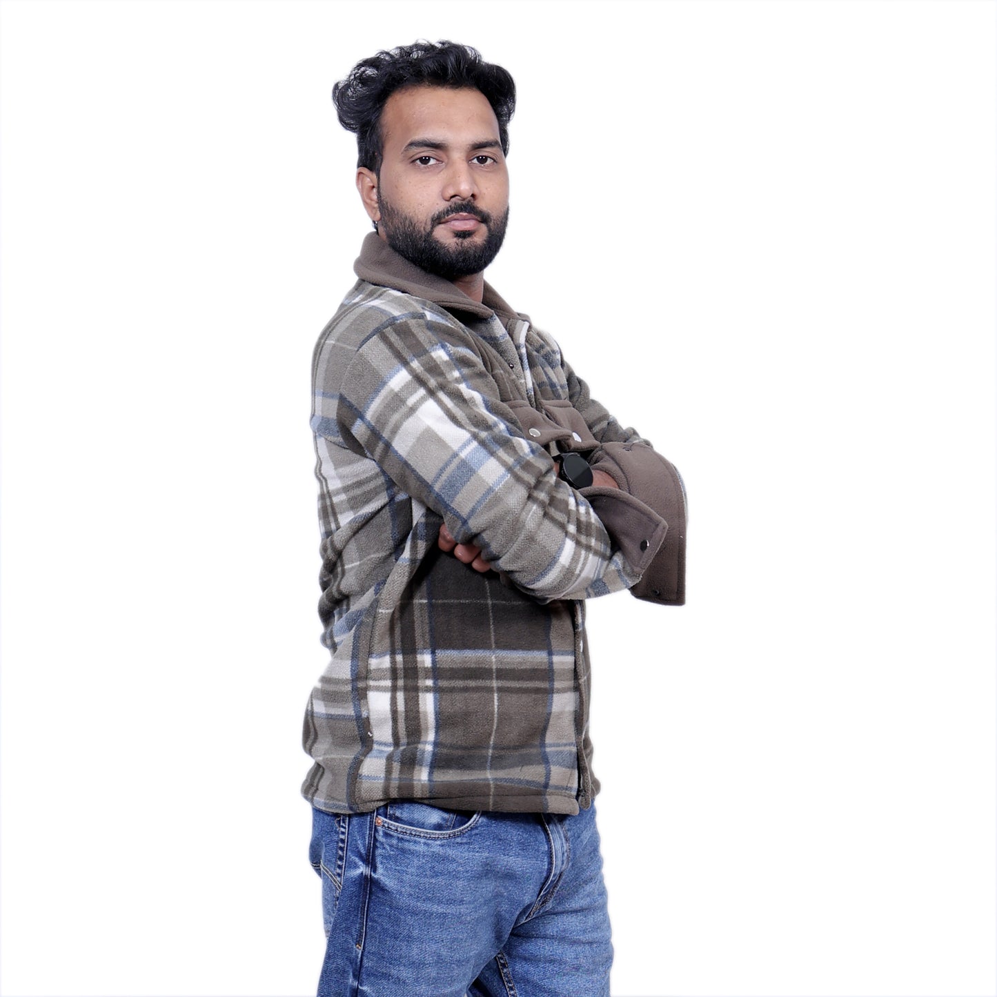 H&M Overwear Long sleeved check shirt