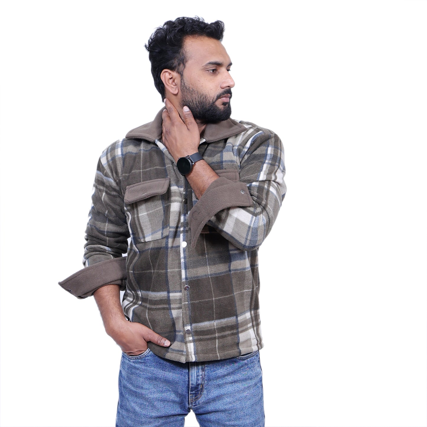 H&M Overwear Long sleeved check shirt