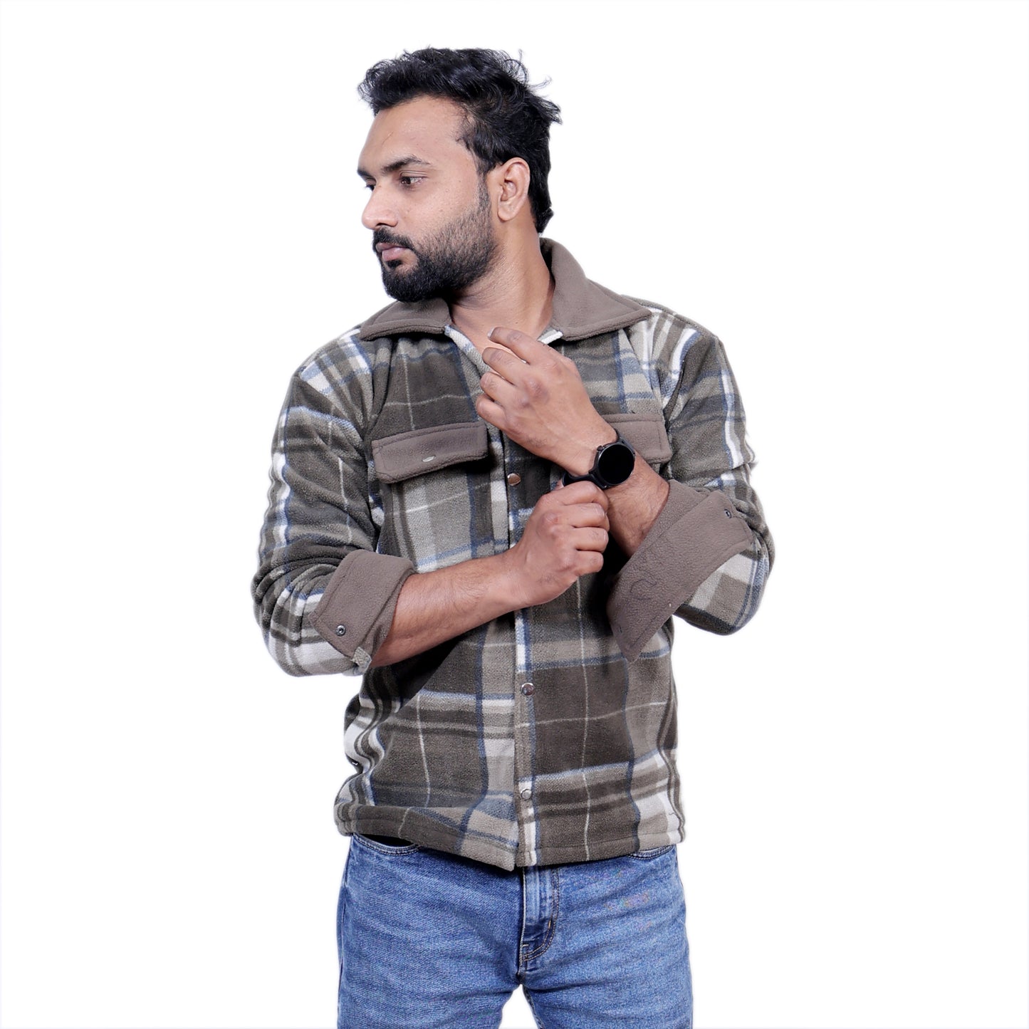 H&M Overwear Long sleeved check shirt