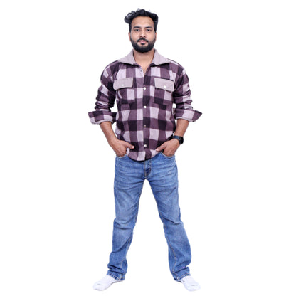 H&M Overwear Long sleeved check shirt