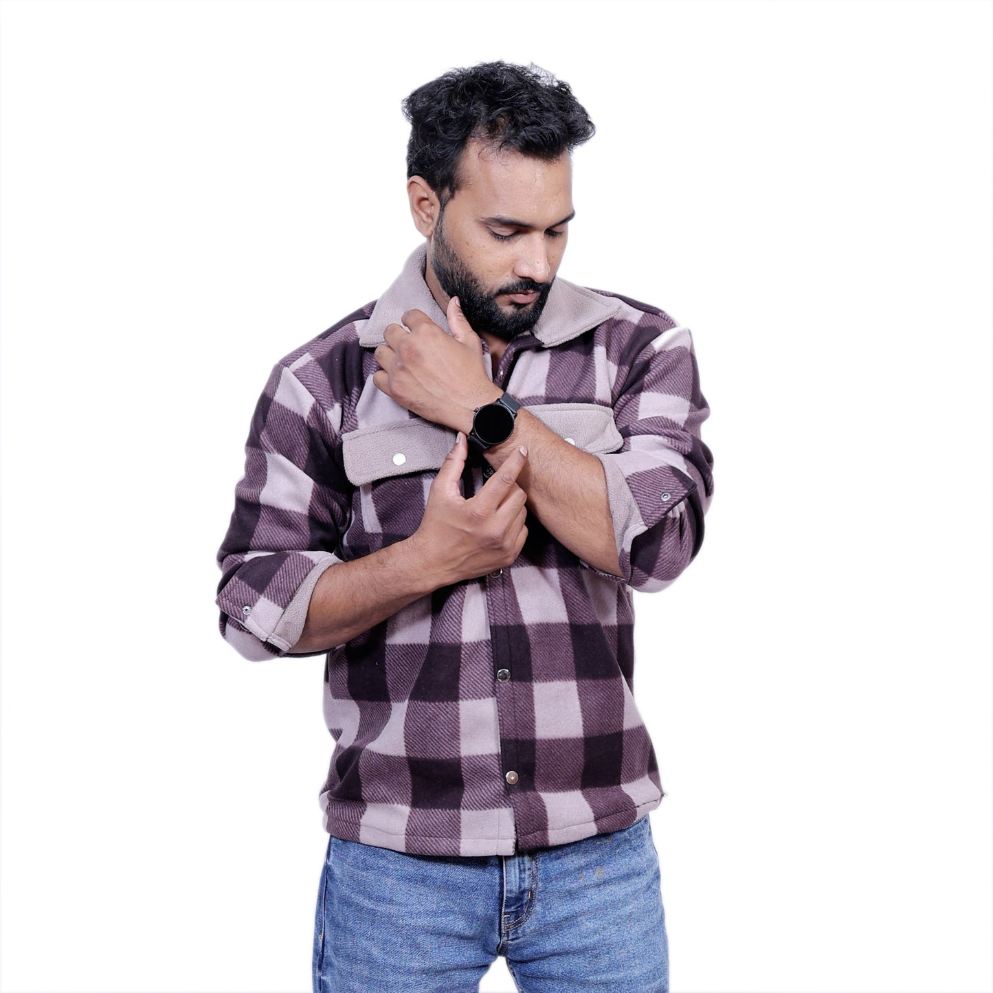 H&M Overwear Long sleeved check shirt