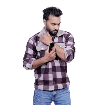 H&M Overwear Long sleeved check shirt