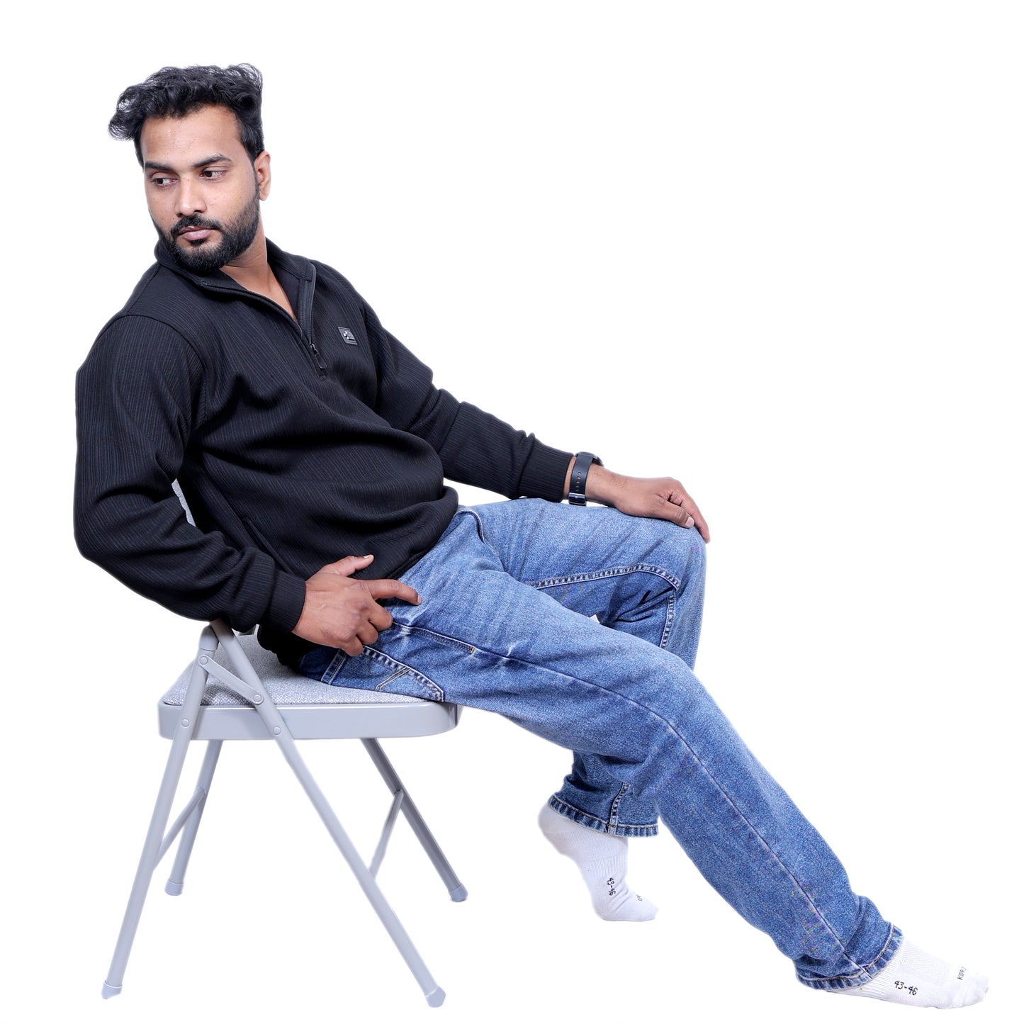 North Face Premium Chained Hoodie (Black)