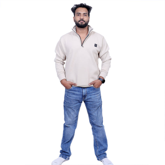 Hugo Boss Premium Chained Hoodie (Light Beige )