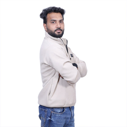 Hugo Boss Premium Chained Hoodie (Light Beige )