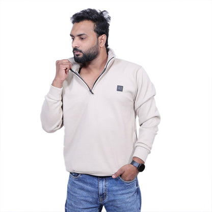 Hugo Boss Premium Chained Hoodie (Light Beige )