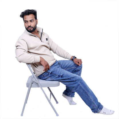 Hugo Boss Premium Chained Hoodie (Light Beige )